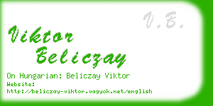 viktor beliczay business card